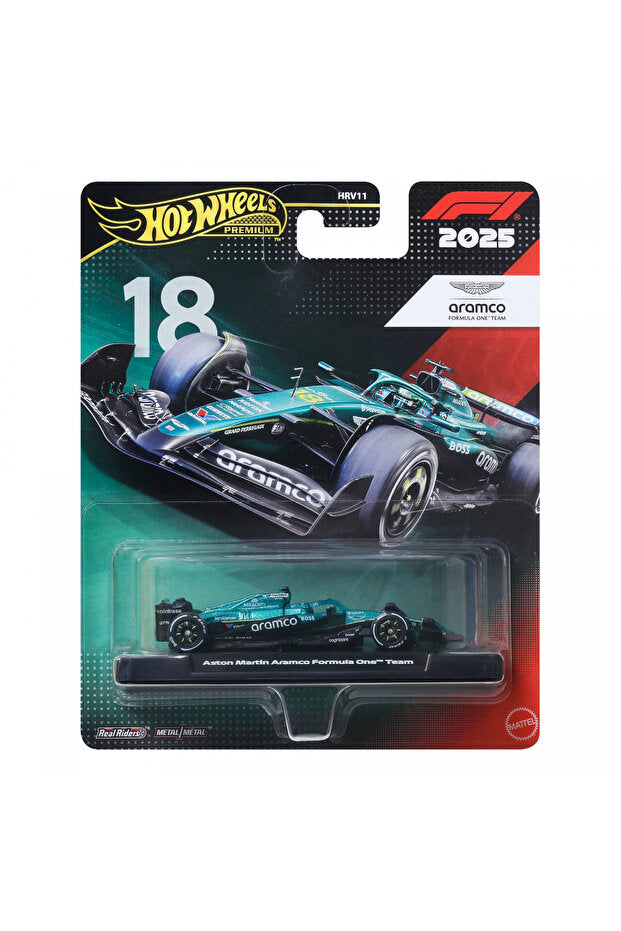 Hot Wheels Premium F1 Aston Martin Aramco Lance Stroll #18 2025 1:64 Model Araba | JKD87
