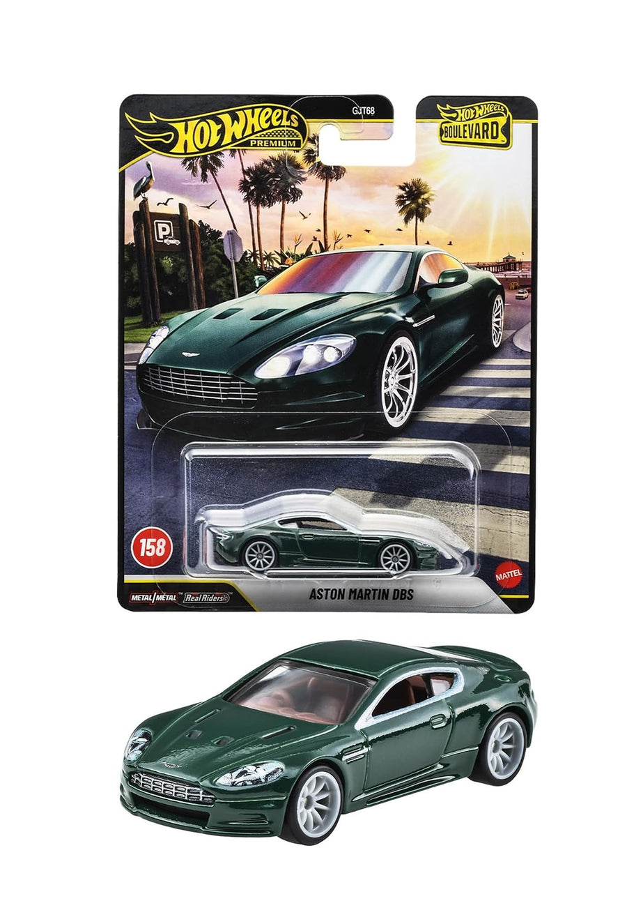 Hot Wheels Premium Boulevard Aston Martin DBS Koyu Yeşil 1:64 Model Araba | JHW36 – No.158