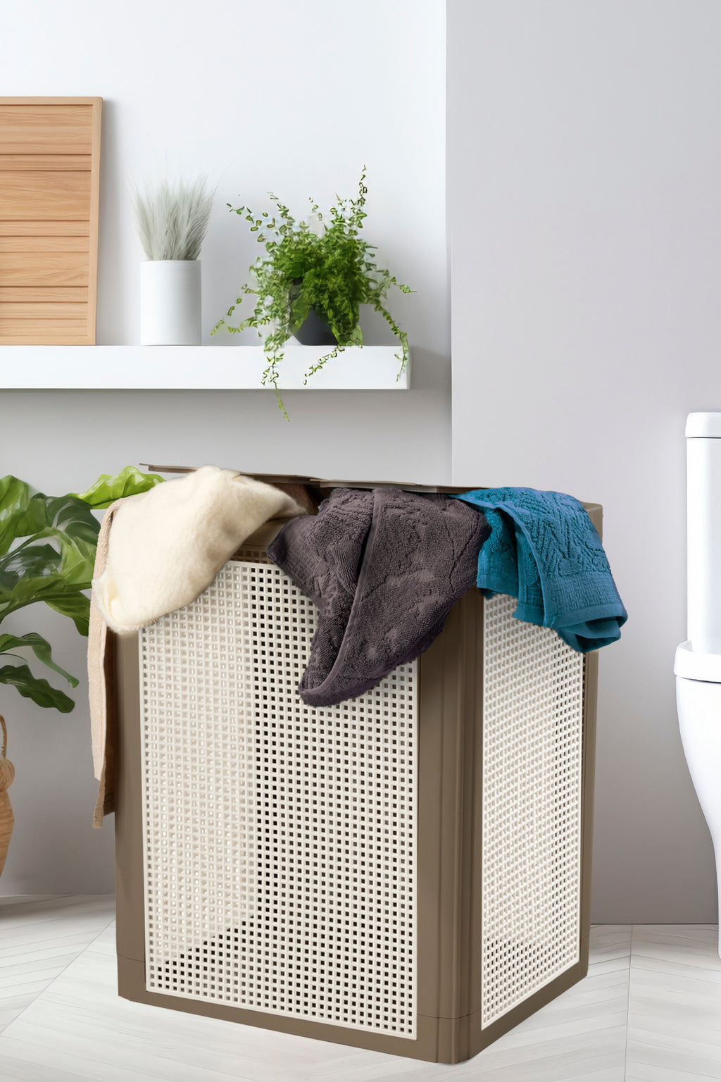 SmartDuo İki Bölmeli Çamaşır Sepeti 84Lt.
