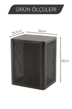 SmartDuo İki Bölmeli Çamaşır Sepeti 84Lt.