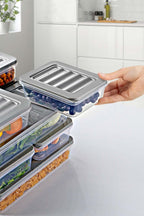 9 Lu Set Freshbox Mikrodalga Ve Difrize Uygun Saklama Kabı Gri