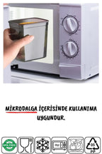 12 Adet Jumbo Boy Dikdörtgen Saklama Kabı 2000 Ml Antrasit