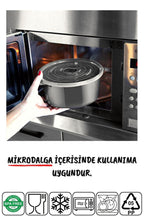 Mikrodalga Ve Difrizde Kullanılabilen Saklama Kabı Seti Yuvarlak 12'li Antrasit