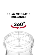 2 Katlı, Çok Amaçlı, Düzenleyici Döner Raf Şeffaf