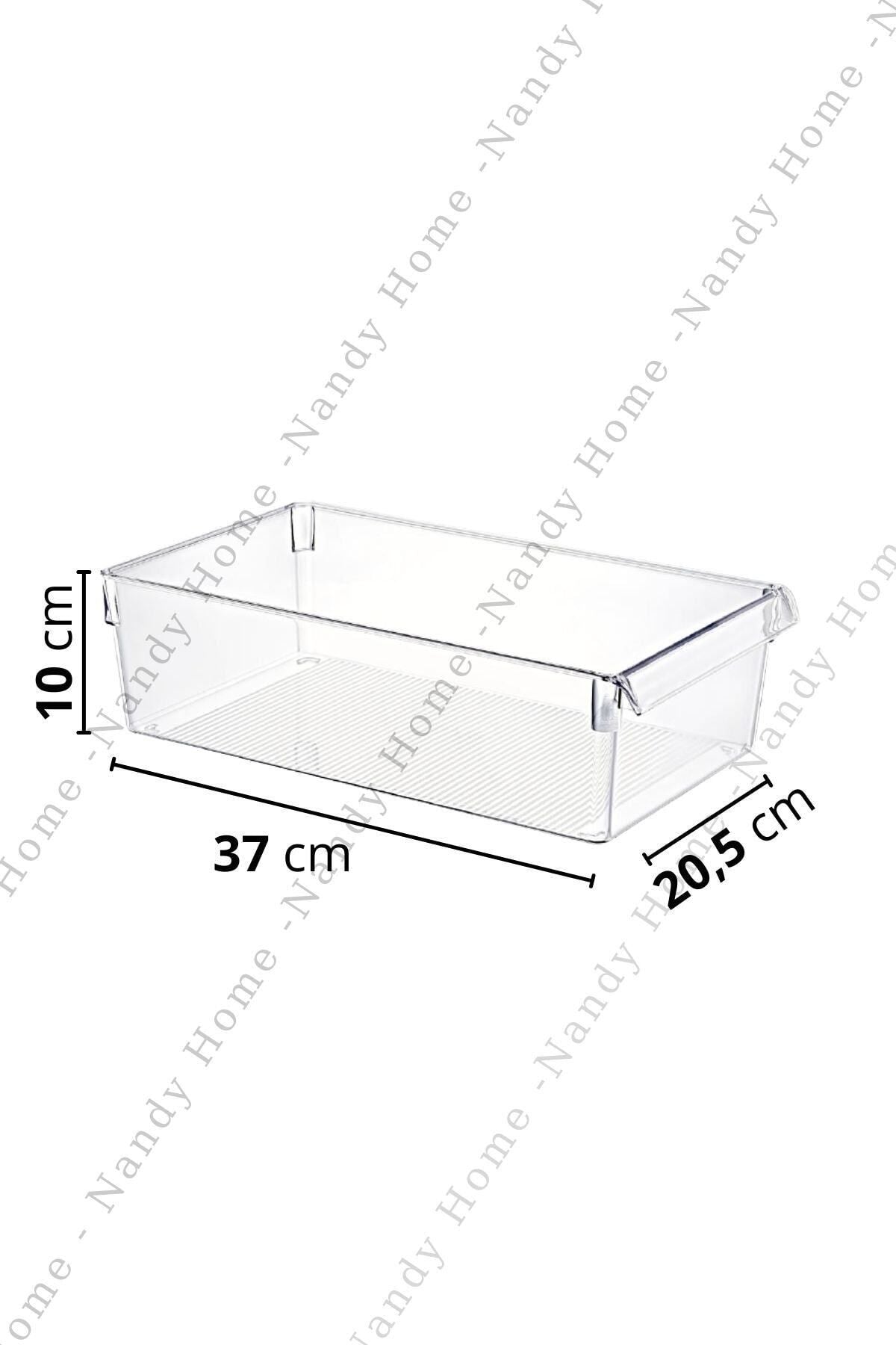 Maxi Tall Clear Buzdolabı & Dolap Içi Düzenleyici Organizer 3 Adet