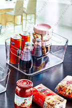 5 Lt Clear Buzdolabı & Dolap Içi Düzenleyici Organizer 3 Adet 27x19x11,5 Cm