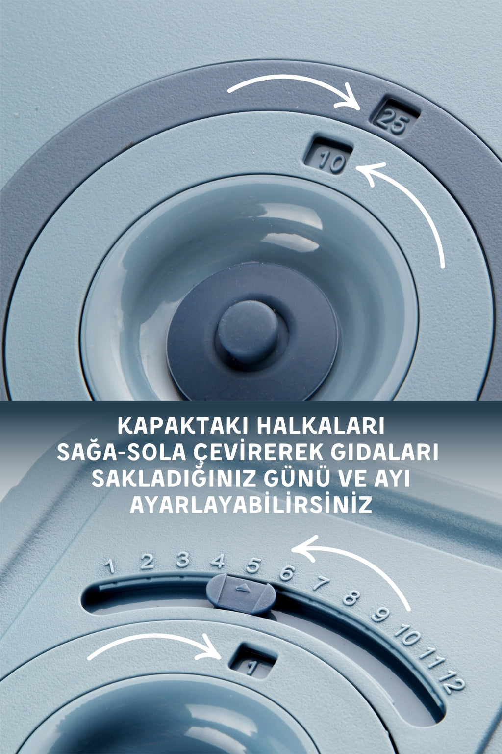 5'Li Set Vakum Aparatlı Mikrodalga ve Difrizde Kullanılabilen Saklama Kabı