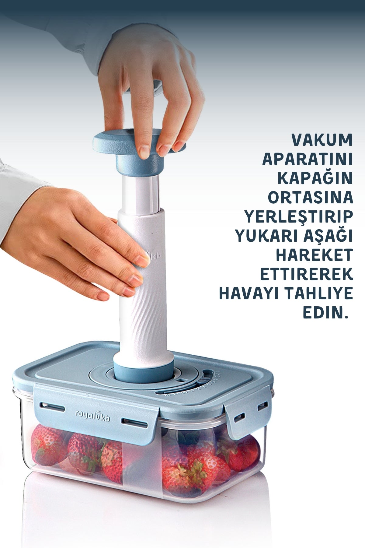 9'Lu Set Vakum Aparatlı Mikrodalga ve Difrizde Kullanılabilen Saklama Kabı