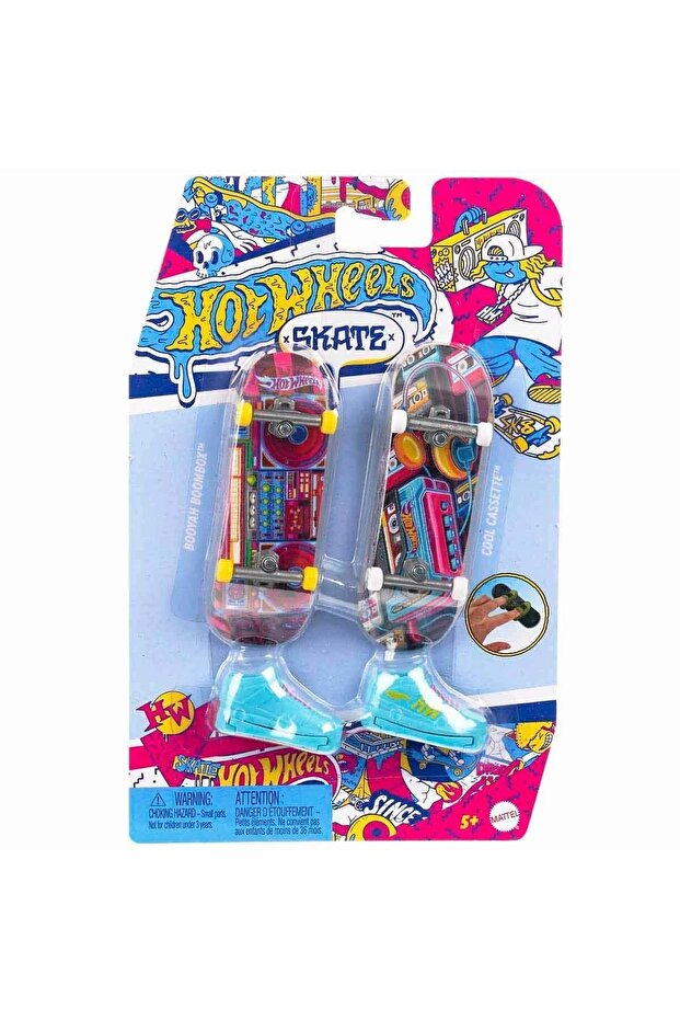 Hot Wheels Skate Retro Temalı İkili Parmak Kaykay ve Ayakkabı Seti HXL17 (KARIŞIK OLARAK GÖNDERİLİYOR SÜRPRİZ)