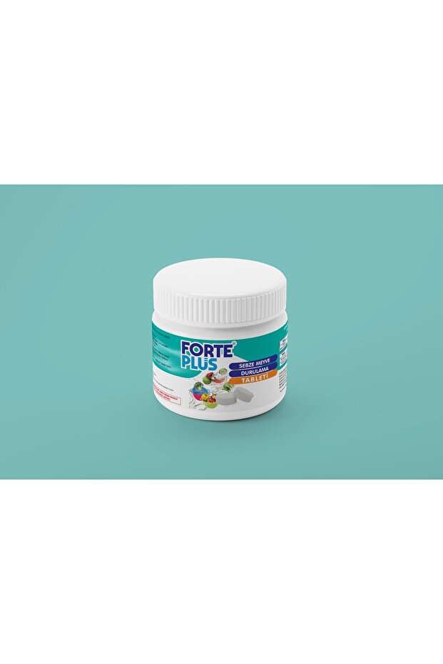 Forte Plus Sebze ve Meyve Durulama Tableti 5 g x 100 Adet | Efervesan Meyve Sebze Yıkama Tableti