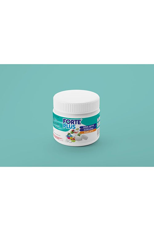 Forte Plus Sebze ve Meyve Durulama Tableti 5 g x 100 Adet | Efervesan Meyve Sebze Yıkama Tableti