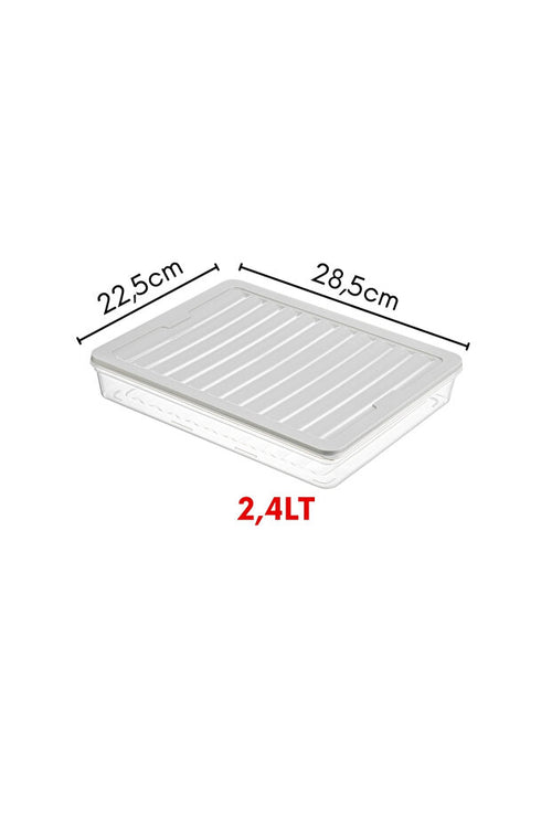 4'Lü Set Freshbox Mikrodalga ve Difrize Uygun Saklama Kabı Krem