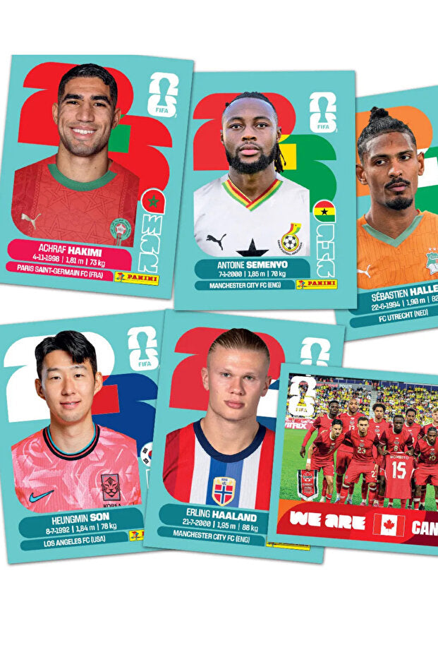 Panini FIFA World Cup 2026 Çıkartma Paketi 7'li Paket x 50 - toplam (350 Paket)