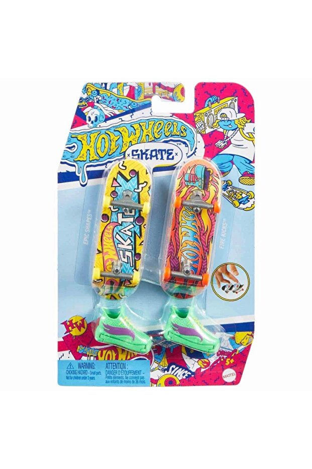 Hot Wheels Skate Retro Temalı İkili Parmak Kaykay ve Ayakkabı Seti HXL17 (KARIŞIK OLARAK GÖNDERİLİYOR SÜRPRİZ)