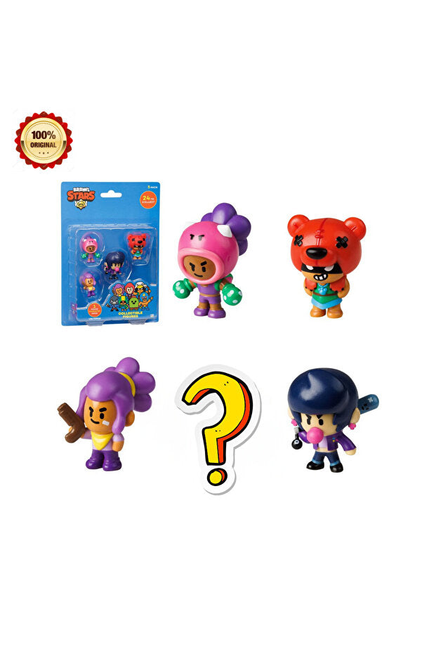 Brawl Stars 5'li Koleksiyon Figür Paketi – 1 Sürpriz Karakter Dahil (Seri 1, BRW2040)