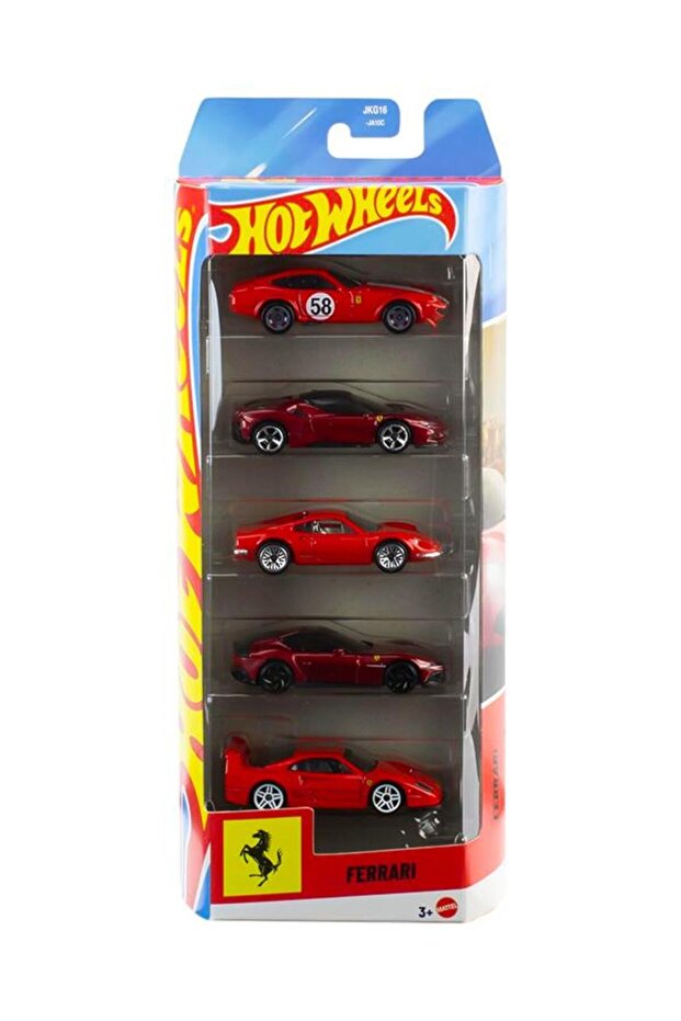 Hot Wheels Ferrari 5’li 1:64 Model Araba Seti | JLN12