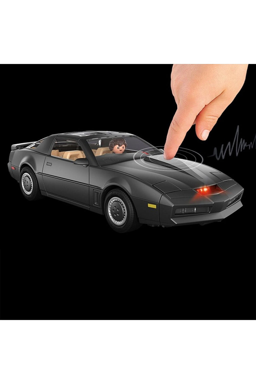 Playmobil 70924 Knight Rider K.I.T.T. – Işıklı ve Sesli Kara Şimşek Oyun Seti (53 Parça, 3 Figür)