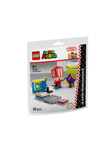 LEGO Super Mario 30702 Mario Kart Toad (Pit Crew) | 39 Parça Yarış Ekibi ve Pit Stop Oyun Seti