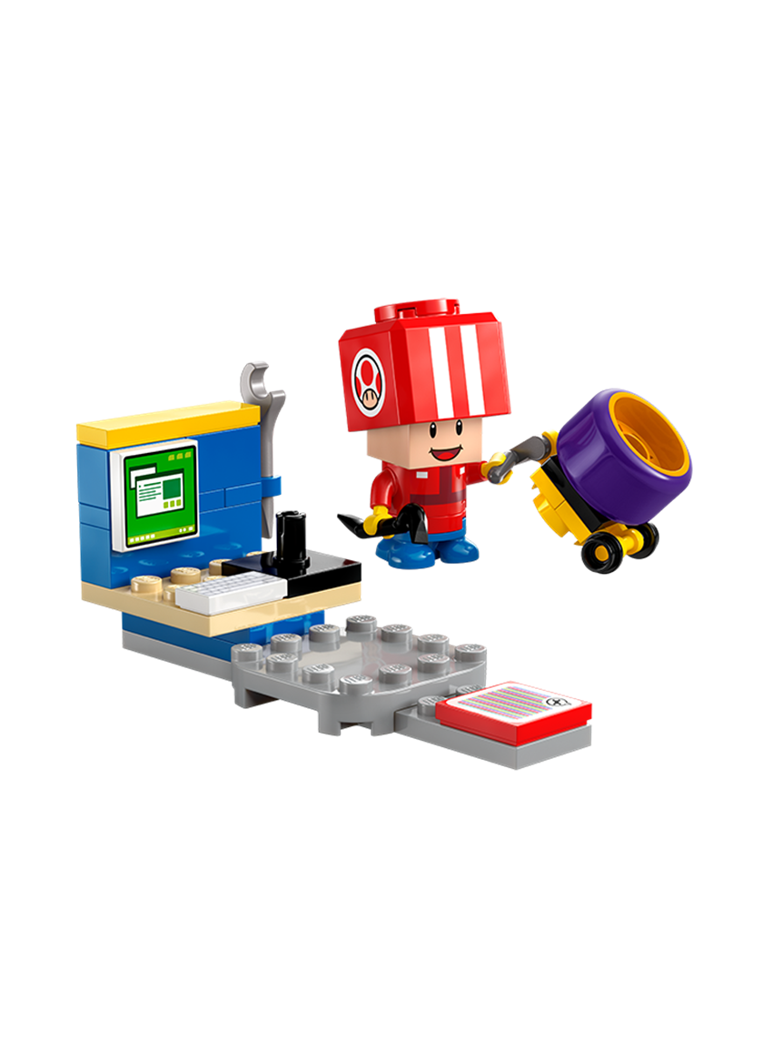 LEGO Super Mario 30702 Mario Kart Toad (Pit Crew) | 39 Parça Yarış Ekibi ve Pit Stop Oyun Seti