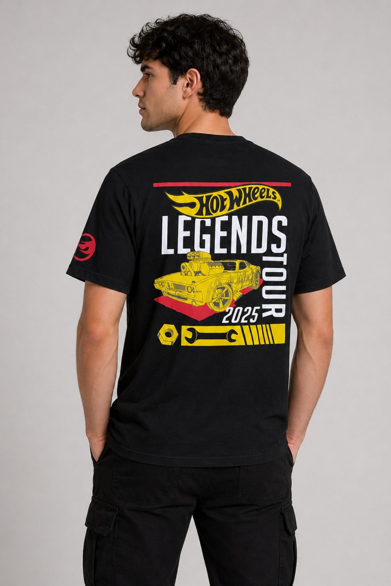 Hot Wheels Erkek Tişört Siyah T-Shirt - Large