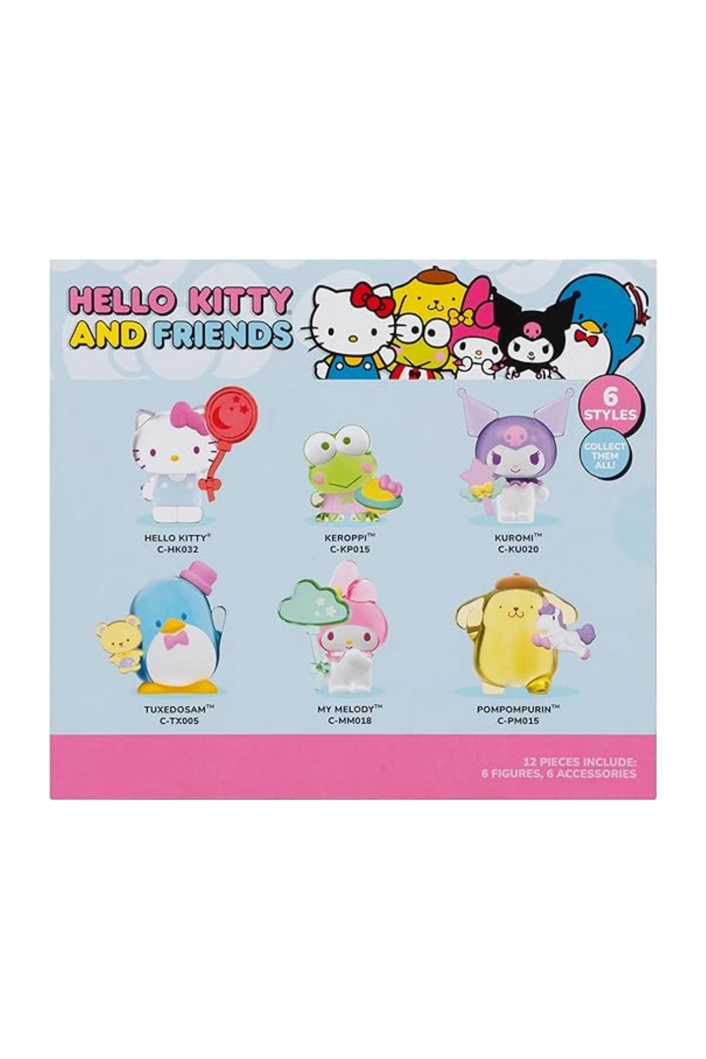 Hello Kitty ve Arkadaşları 6'lı Figür Seti – Salty Snacks (Seri 1, 12 Parça) HKT11000