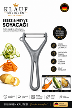 Meyve Sebze Soyacağı Paslanmaz Çelik Profesyonel Soyacak, Paslanmaz Alman Çeliği Gri Simli