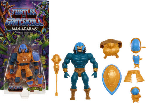 Masters of the Universe Origins Turtles of Grayskull Man-At-Arms Aksiyon Figürü | Mattel | TMNT Crossover