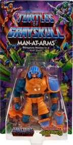 Masters of the Universe Origins Turtles of Grayskull Man-At-Arms Aksiyon Figürü | Mattel | TMNT Crossover