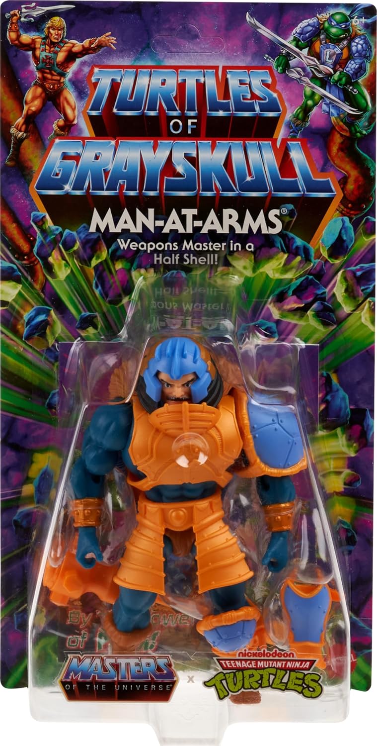 Masters of the Universe Origins Turtles of Grayskull Man-At-Arms Aksiyon Figürü | Mattel | TMNT Crossover