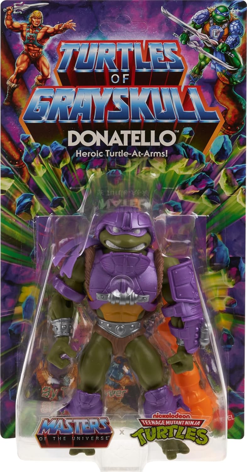 Masters of the Universe Origins Turtles of Grayskull Donatello Aksiyon Figürü | Mattel | TMNT Crossover