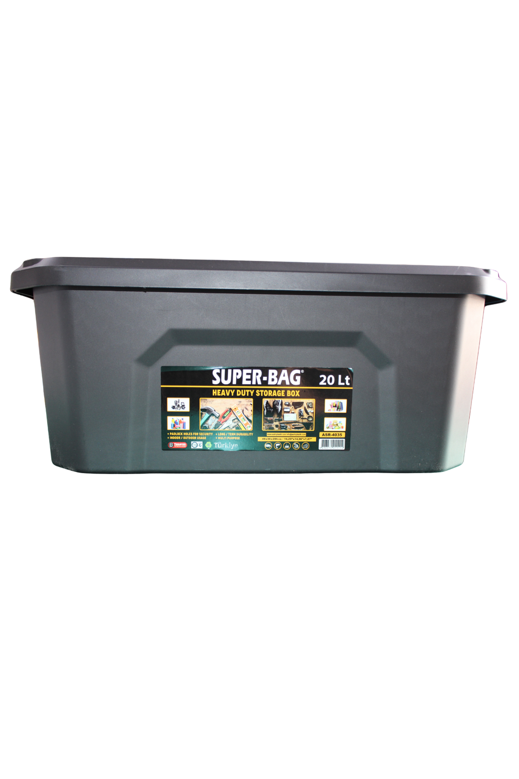 Super-Bag 3'lü Saklama Kutusu Seti (20 + 30 + 60 Lt)