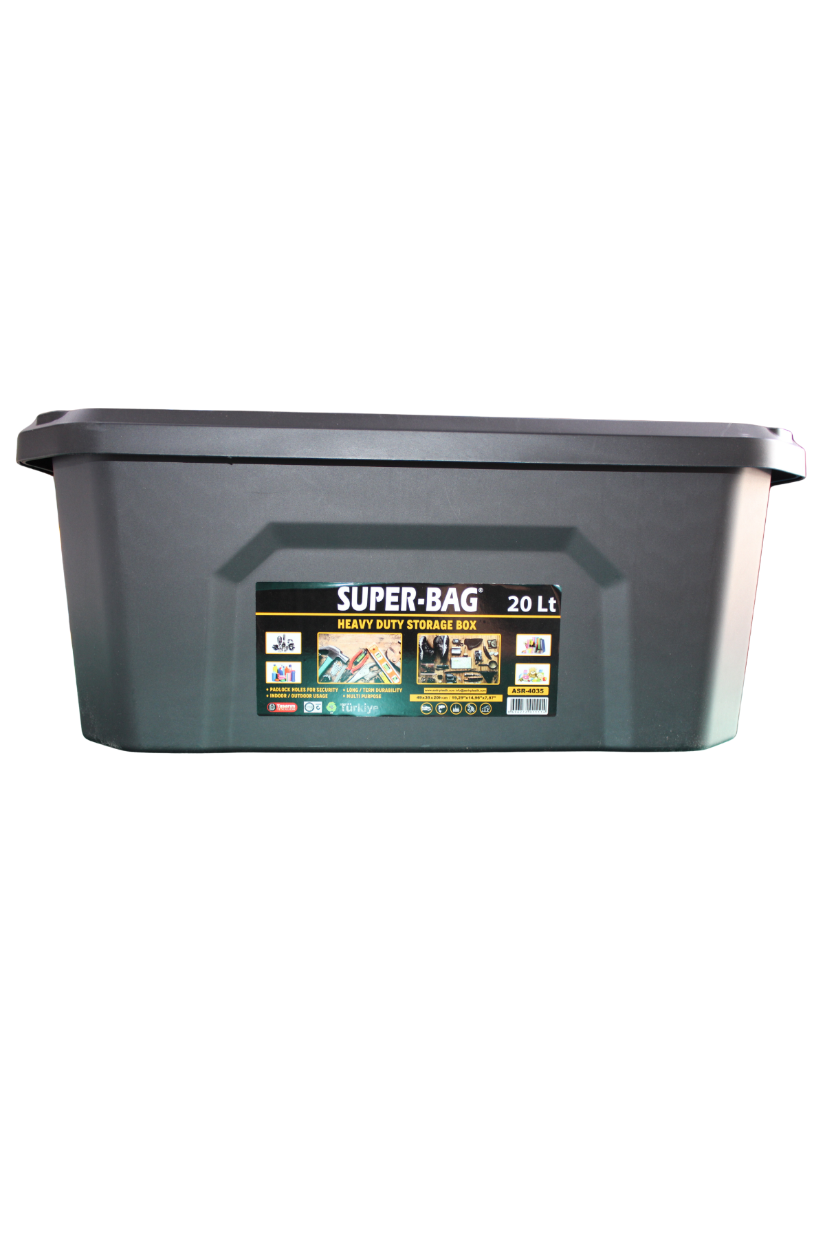 Super-Bag 3'lü Saklama Kutusu Seti (20 + 30 + 60 Lt)