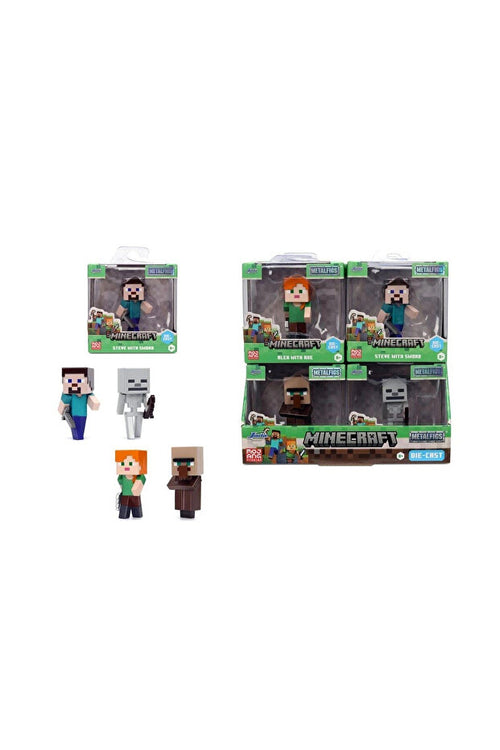 Minecraft Die-Cast Metal Figür 6,5 cm | Mojang Lisanslı | Koleksiyonluk Tekli Figür (Asorti)