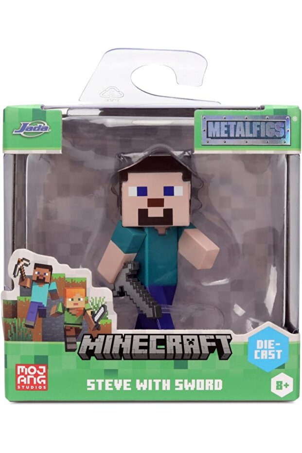 Minecraft Die-Cast Metal Figür 6,5 cm | Mojang Lisanslı | Koleksiyonluk Tekli Figür (Asorti)