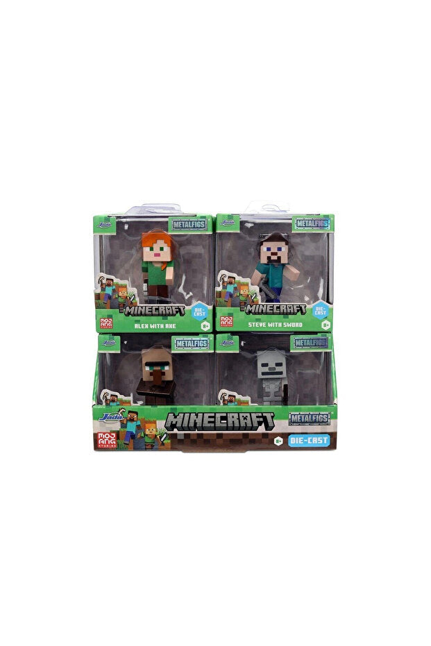 Minecraft Die-Cast Metal Figür 6,5 cm | Mojang Lisanslı | Koleksiyonluk Tekli Figür (Asorti)