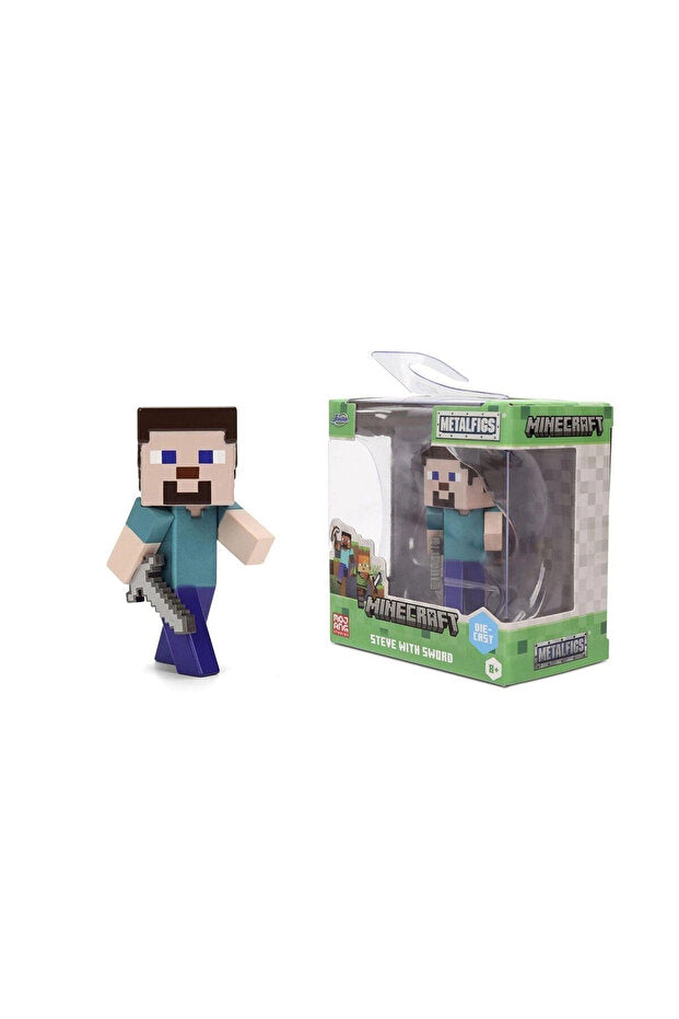 Minecraft Die-Cast Metal Figür 6,5 cm | Mojang Lisanslı | Koleksiyonluk Tekli Figür (Asorti)
