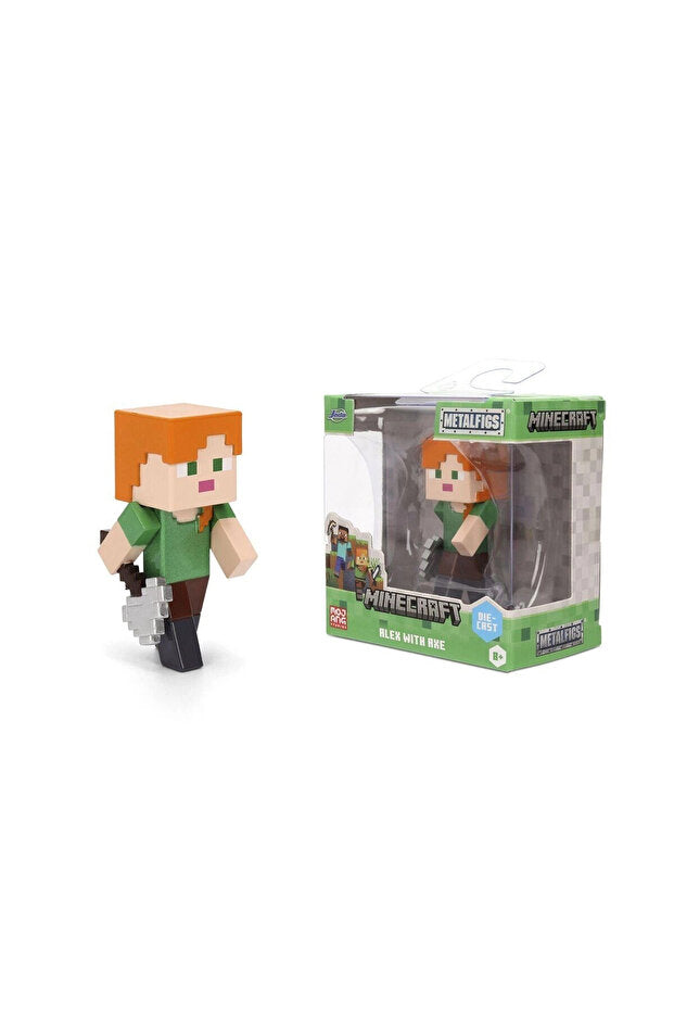 Minecraft Die-Cast Metal Figür 6,5 cm | Mojang Lisanslı | Koleksiyonluk Tekli Figür (Asorti)