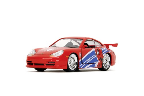 Jada Hollywood Rides Marvel Spider-Man Porsche 911 GT3 RS (996) 1:32 Die-Cast Metal Model Araba