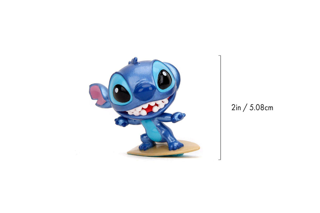 Jada Disney Surfing Stitch Die-Cast Metal Figür 5 cm | Lisanslı Koleksiyon Figürü - Sörf  Yapan Stitch