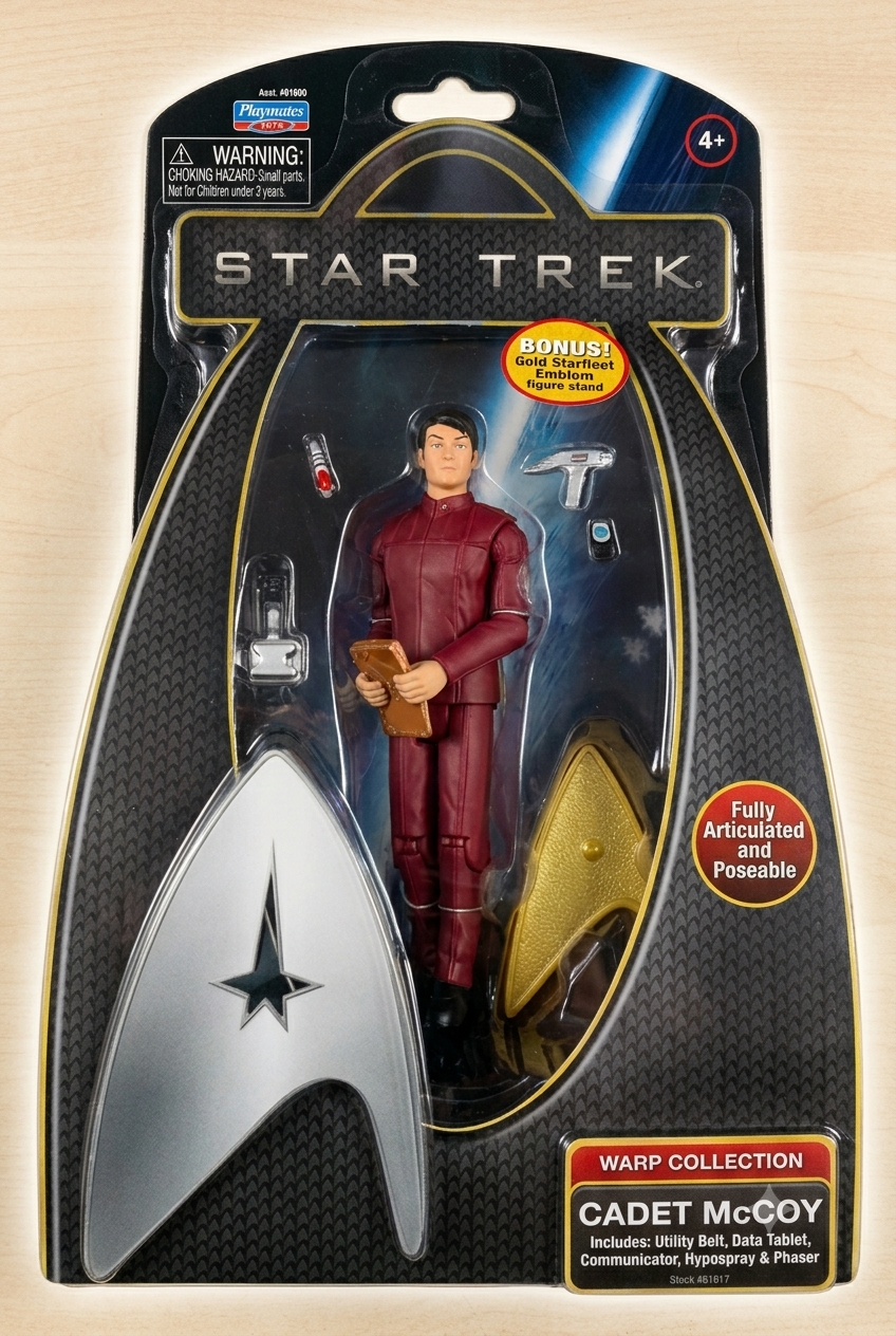 Star Trek Warp Collection Cadet McCoy Aksiyon Figürü | Playmates Toys | Tam Hareketli Koleksiyon Figürü