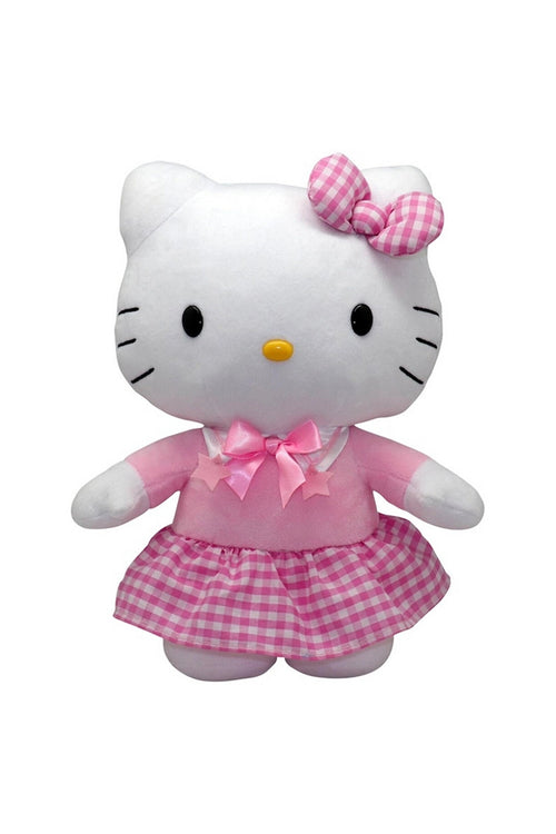 Hello Kitty Pembe Elbiseli Peluş Oyuncak 30 cm – Resmi Sanrio Lisanslı