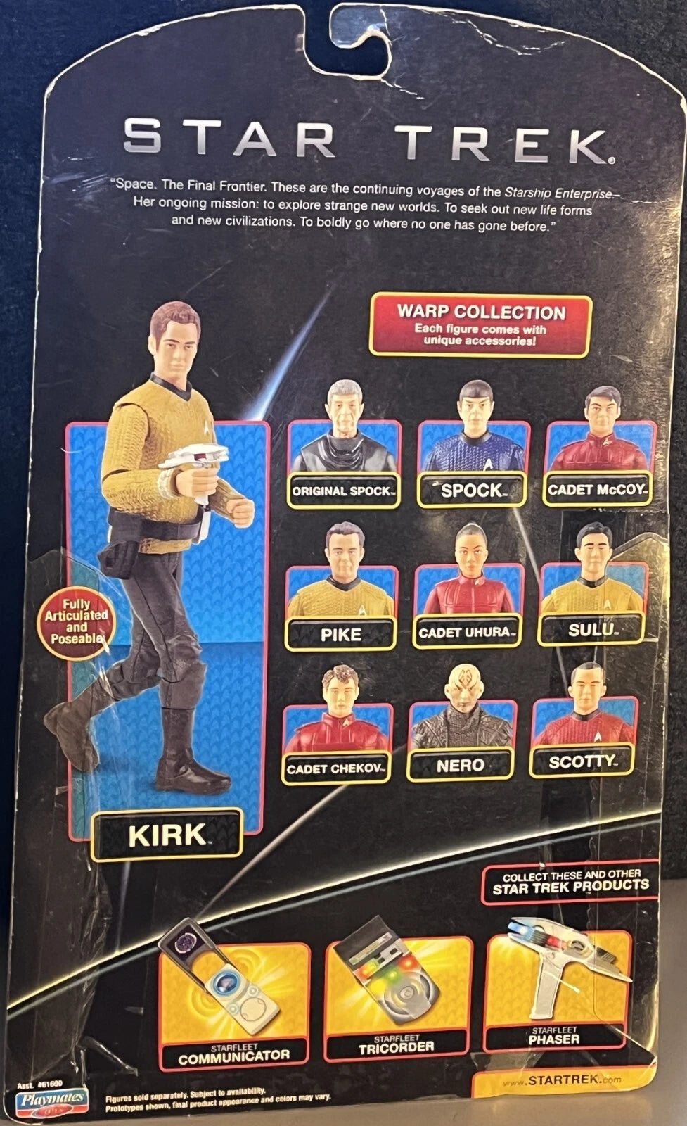 Star Trek Warp Collection Sulu Aksiyon Figürü | Playmates Toys | Tam Hareketli Koleksiyon Figürü