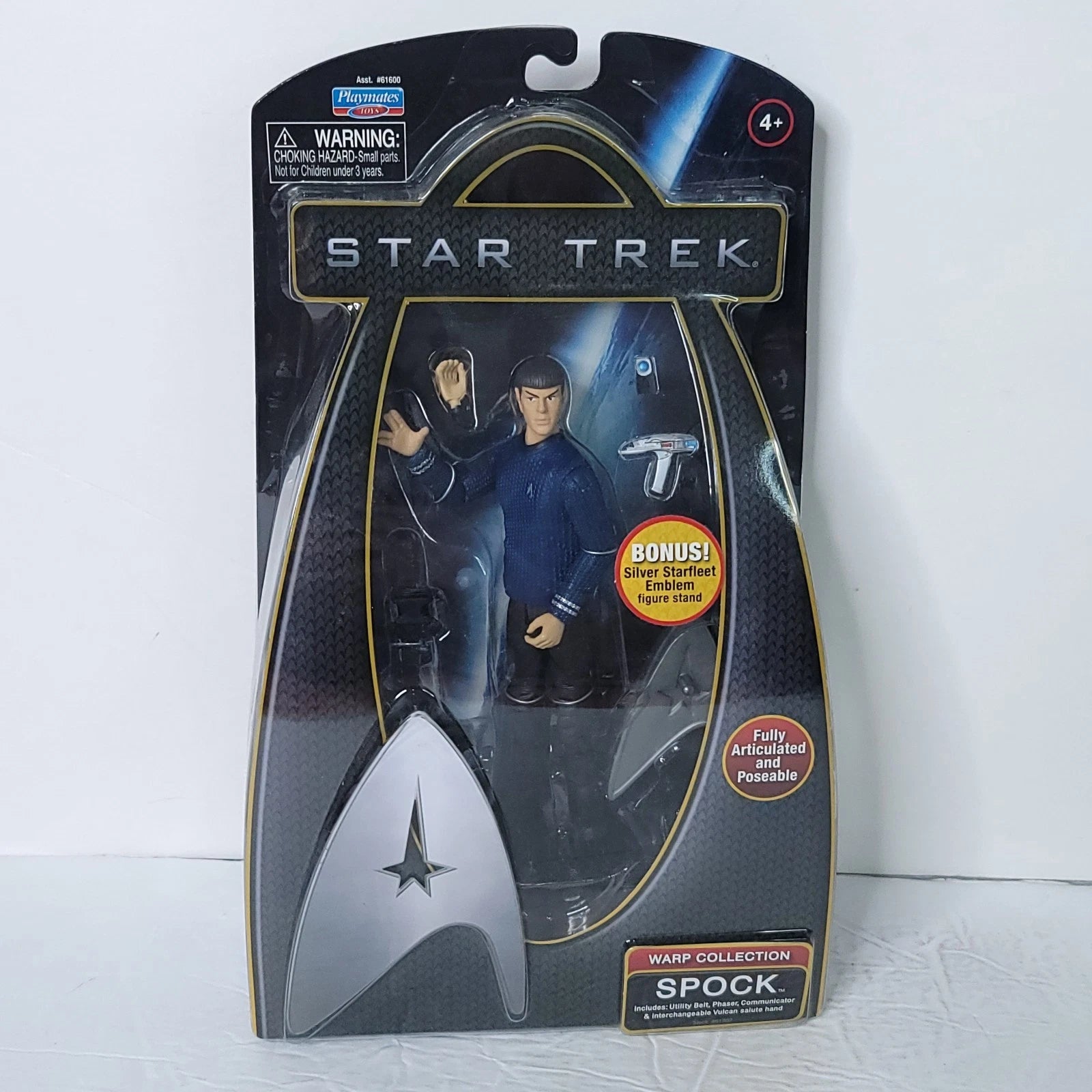 Star Trek Warp Collection Spock Aksiyon Figürü | Playmates Toys | Tam Hareketli Koleksiyon Figürü