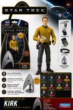 Star Trek Warp Collection Captain James T. Kirk Aksiyon Figürü | Playmates Toys | Tam Hareketli Koleksiyon Figürü