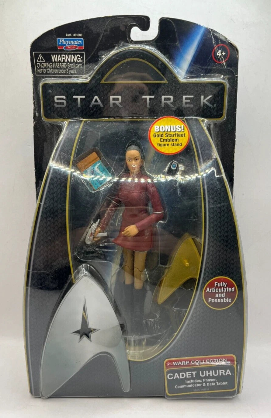 Star Trek Warp Collection Cadet Uhura Aksiyon Figürü | Playmates Toys | Tam Hareketli Koleksiyon Figürü