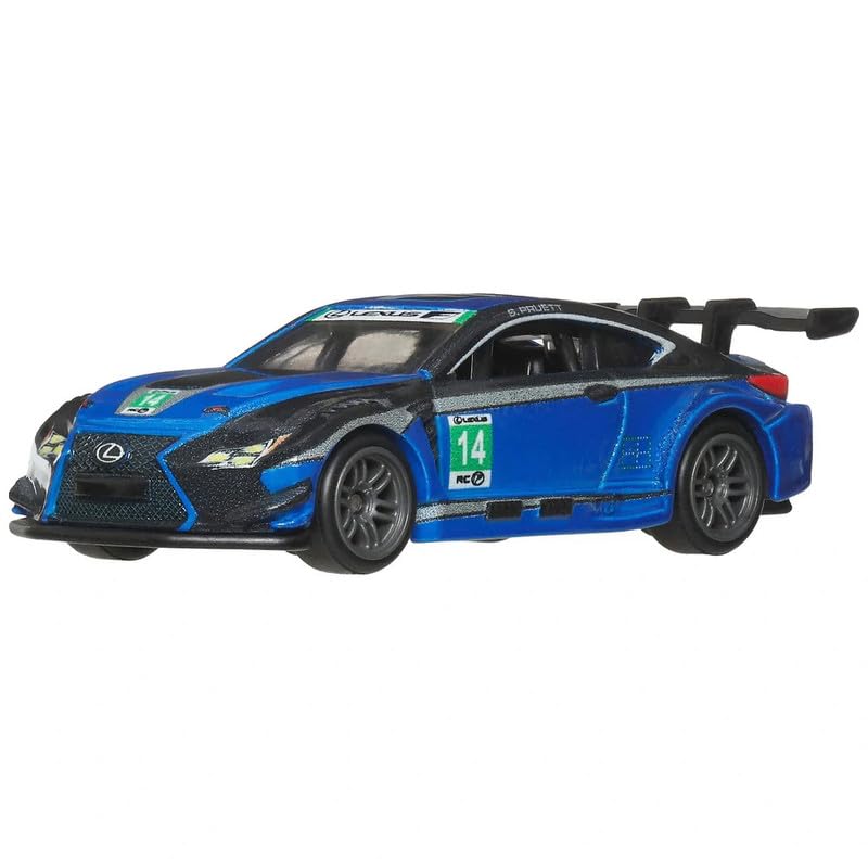 Hot Wheels Premium Car Culture Aéro Styles Lexus RC F GT3 Mavi #14 1:64 Model Araba | JKF35