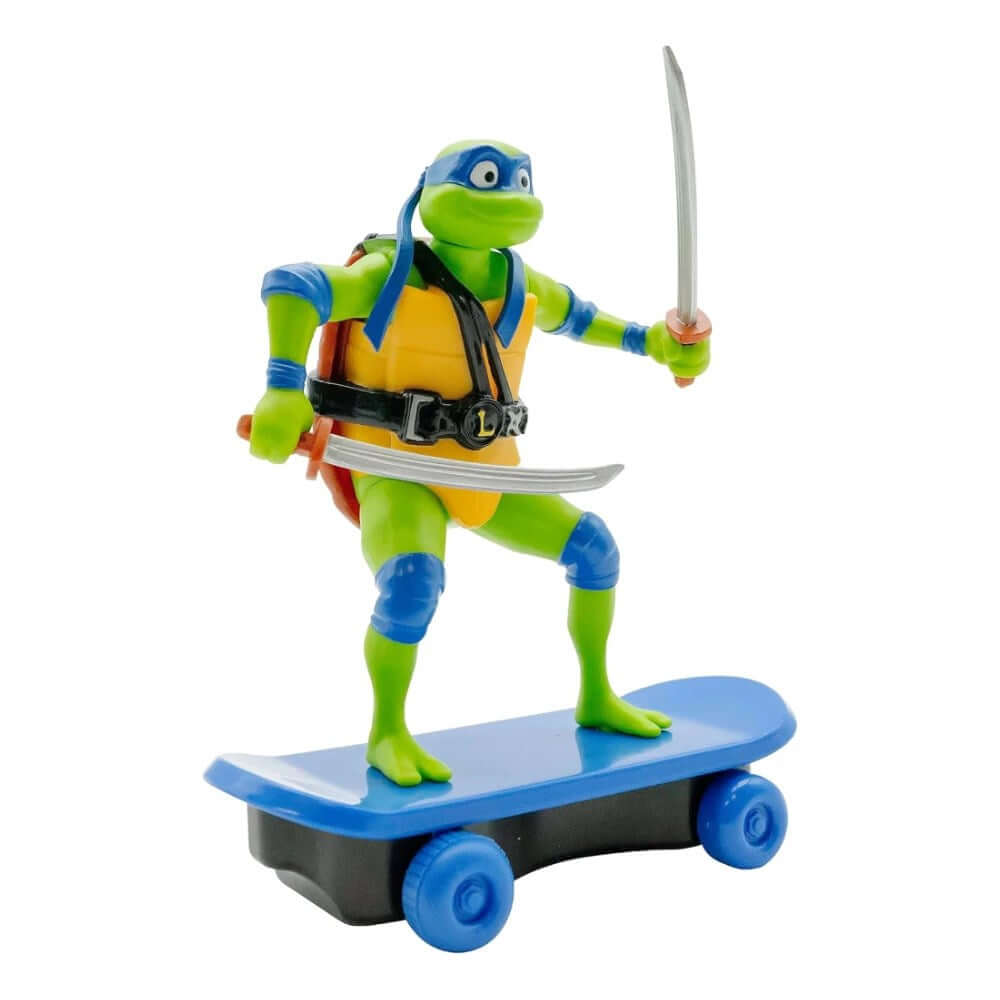 Teenage Mutant Ninja Turtles Mutant Mayhem Sewer Shredders LEO Figürü | Kaykaylı Çek Bırak Oyuncak 71055 (Kopya)