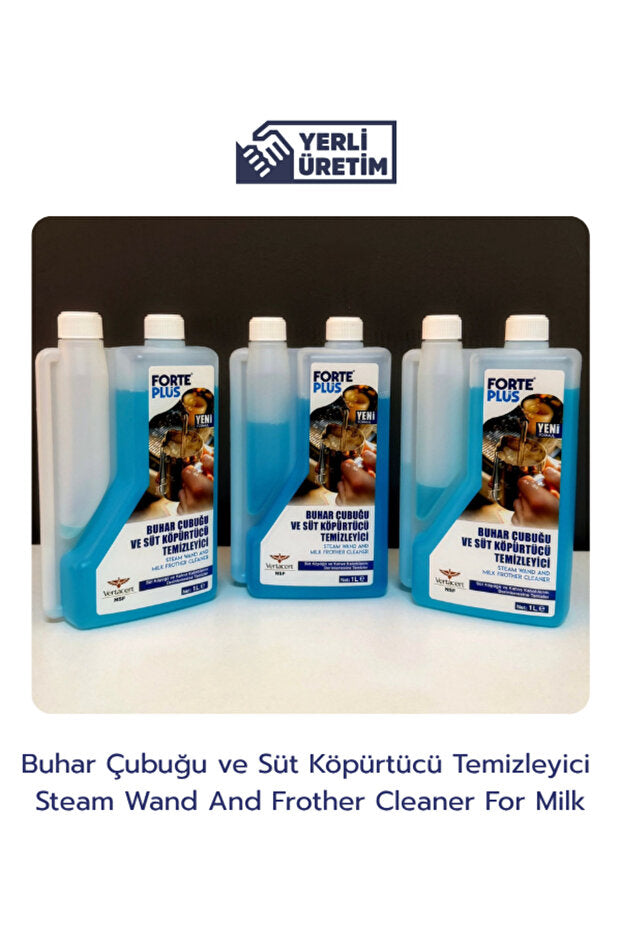 Forte Plus Buhar Çubuğu ve Süt Köpürtücü Temizleyici 1 L | Süt Sistemi ve Kahve Makinesi Temizleyici