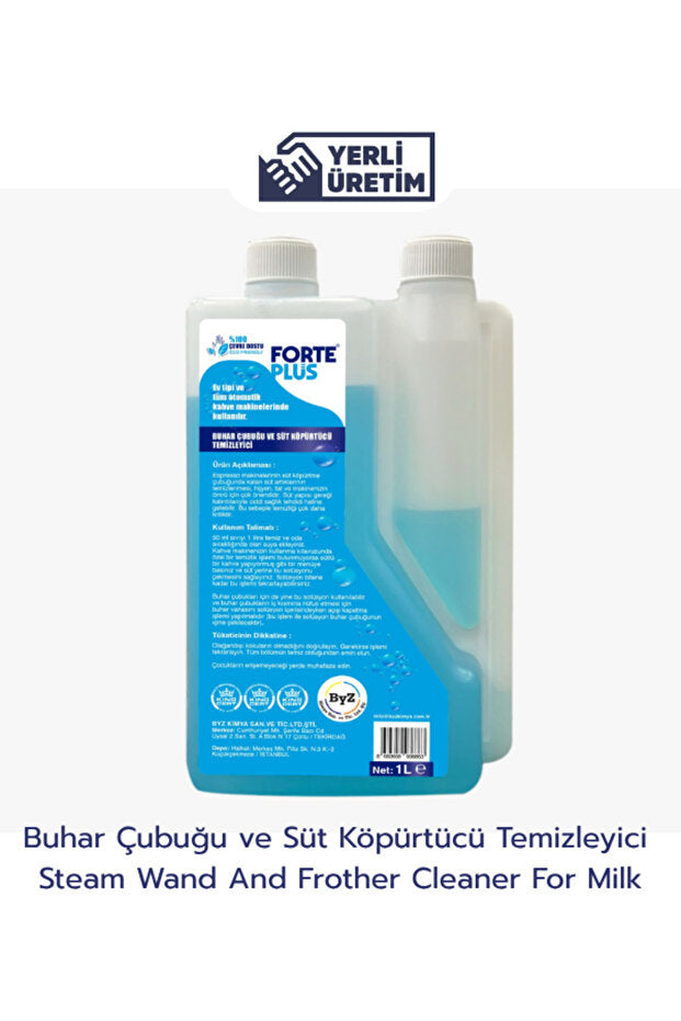 Forte Plus Buhar Çubuğu ve Süt Köpürtücü Temizleyici 1 L | Süt Sistemi ve Kahve Makinesi Temizleyici