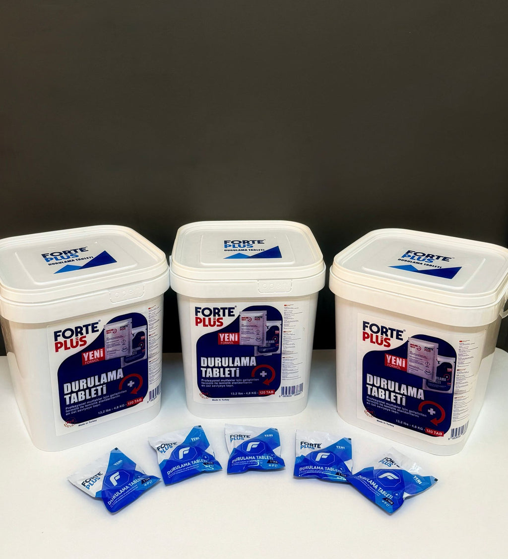Forte Plus Fırın Durulama Tableti 40 Gr x 120 Adet | Profesyonel Rinse Tablet